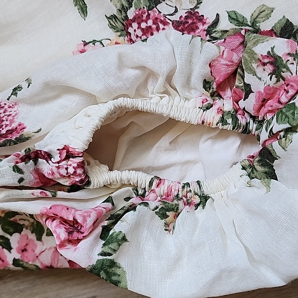 Vici Floral Mini Dress - White and Pink - Picture 4 of 13